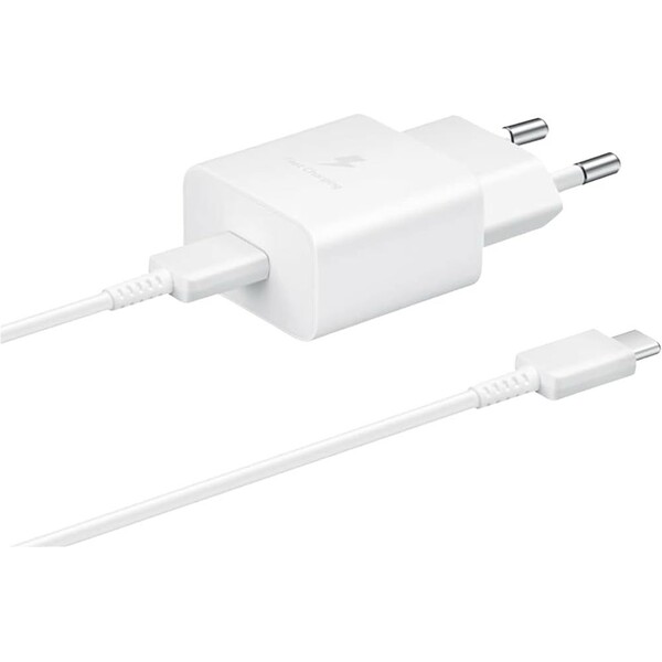 E-shop Samsung 15W USB-C nabíjačka s káblom biela (EP-T1510XWEGEU)