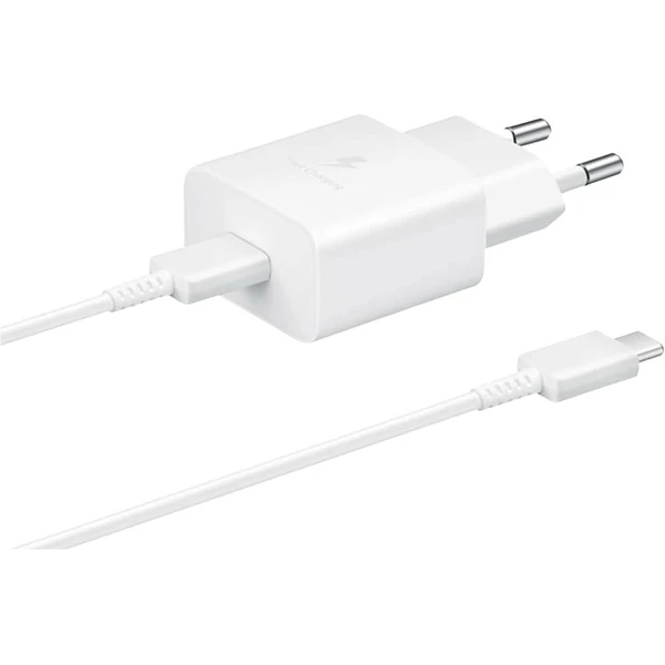 Samsung 15W USB-C nabíjačka s káblom biela (EP-T1510XWEGEU) - Nabíjačky - Hlavný obrázok