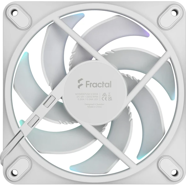 Fractal Design Momentum 12 RGB biely - Ventilátory pre PC - Obrázok V1JF000O01