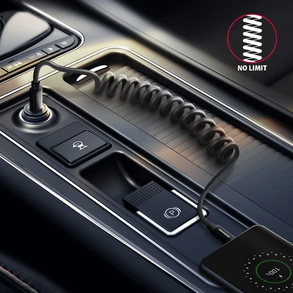 AXAGON BUCM-CM20TB TWISTER USB-C/USB-C napájací kábel 60W 1,1m čierny - Káble a redukcie - Obrázok V1P0000K01