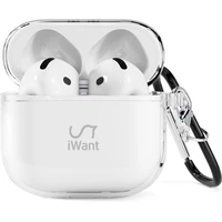 iWant puzdro pre AirPods 4/4 (ANC) transparentné - Puzdra
