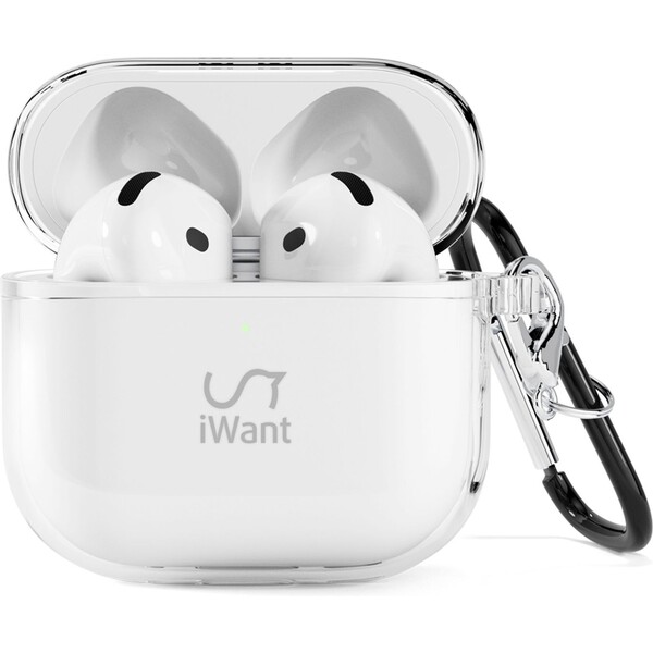 iWant obal pre Airpods 4/4 (ANC) transparentný