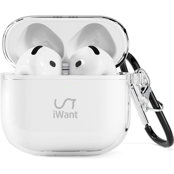 iWant puzdro pre AirPods 4/4 (ANC) transparentné - Puzdra - Hlavný obrázok
