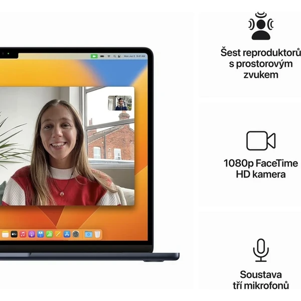 CTO Apple MacBook Air 15,3" (2023) / 16GB / CZ KLV / 70W / atramentová / 256GB SSD (Ďalšia) - Notebooky - Obrázok V2I2000701
