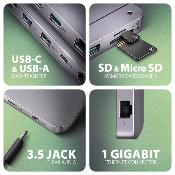 AXAGON HMC-12GM2 12v1 USB-C húb - Dokovacie stanice - Obrázok V2W3000L01