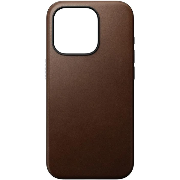 Nomad Modern Leather MagSafe kryt iPhone 15 Pro hnedý - Puzdra - Obrázok V3CS100501