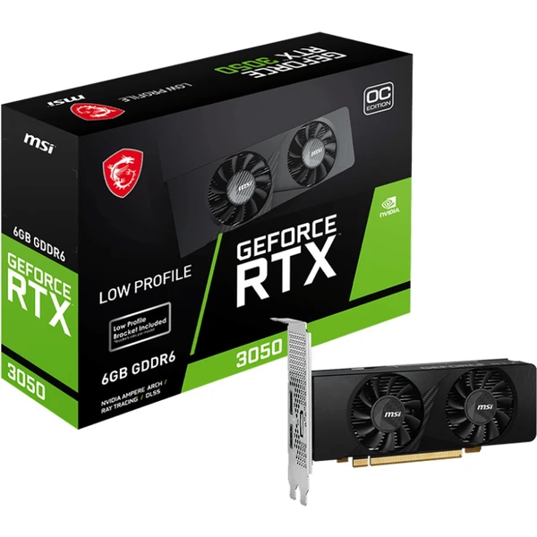 MSI NVIDIA GeForce RTX 3050 LP 6G OC - Grafické karty - Obrázok V3G3000J01