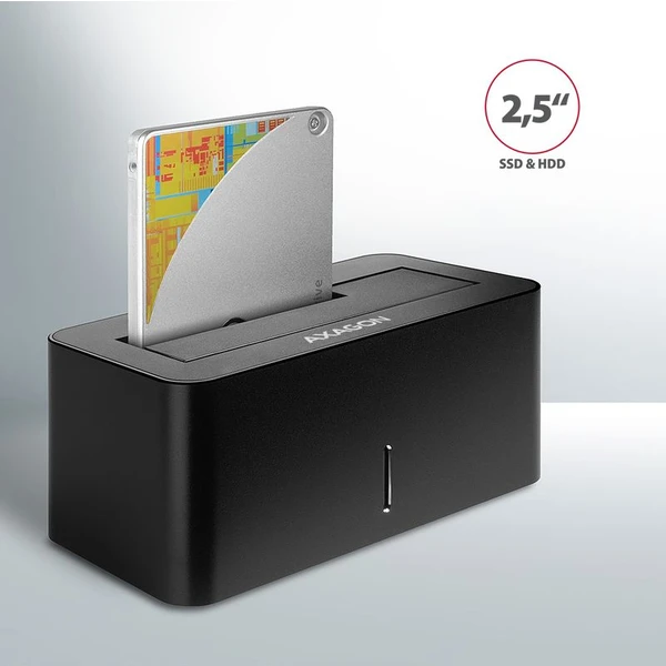 AXAGON ADSASN USB 3.2 Gen1 SATA 6G 2.5'/3.5' HDD/SSD dokovacia stanica - Externé boxy - Obrázok V3GV000501