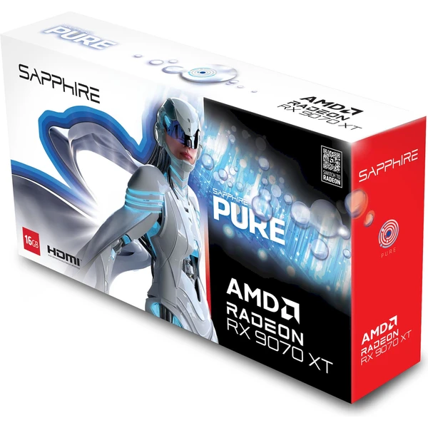 Sapphire PURE AMD Radeon RX 9070 XT GAMING OC 16GB, white - Grafické karty - Obrázok V3LE000L01