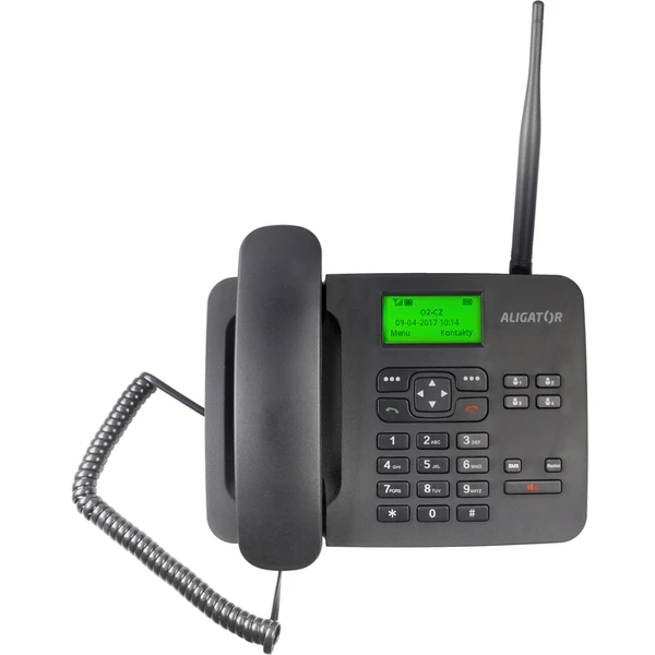 ALIGATOR T100 stolný GSM telefón čierny - Mobilné telefóny - Obrázok V3VR000501