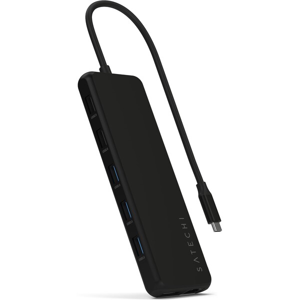 Satechi 13v1 USB-C adaptér s displejovým multiportom čierny