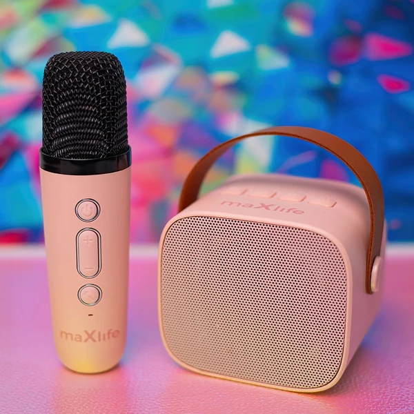 Maxlife MXKS-100 Bluetooth karaoke set ružový - Reproduktory - Obrázok V4ER000K01