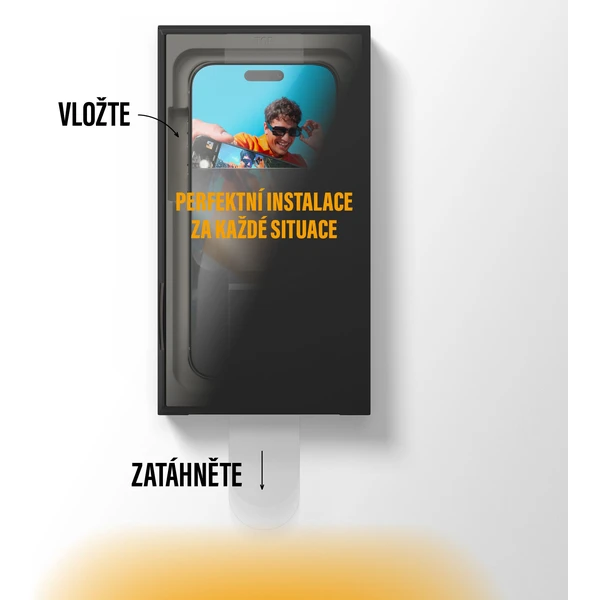PanzerGlass® Ultra-Wide Fit sklo Apple iPhone 17 Pro s bezprašným aplikačným boxom - Ochranné fólie a sklo - Obrázok V4KH000K01