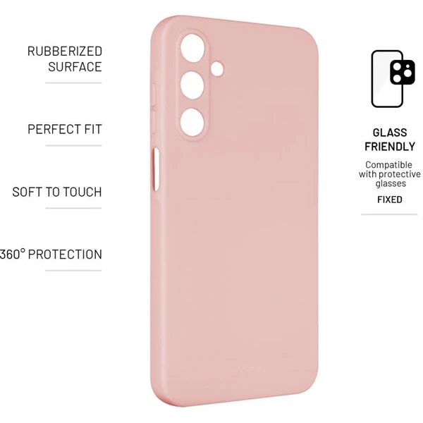 FIXED Story silikónový kryt Samsung Galaxy A25 5G ružový - Puzdra - Obrázok V506000N01