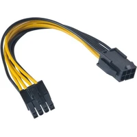 Akasa kábel PCIe 6-pin na 8-pin, ATX 12V, 15cm - Káble a redukcie