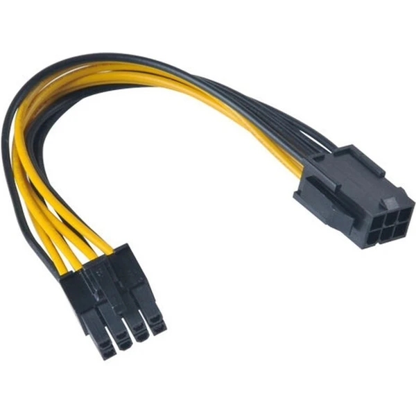 Akasa kábel PCIe 6-pin na 8-pin, ATX 12V, 15cm - Káble a redukcie - Hlavný obrázok
