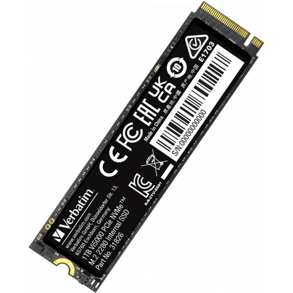 VERBATIM SSD Vi5000 Internal PCIe NVMe M.2 SSD 1TB - SSD - Obrázok V563000O01