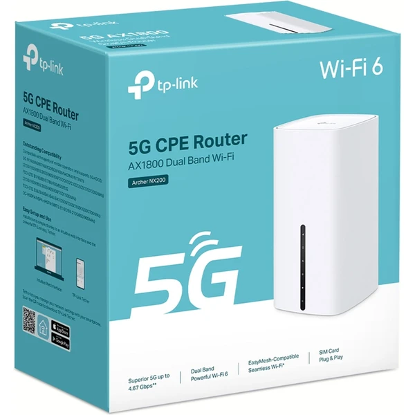 TP-Link Archer NX200 Wi-Fi 6 router biely - Wi-Fi routery - Obrázok V5B5000P01