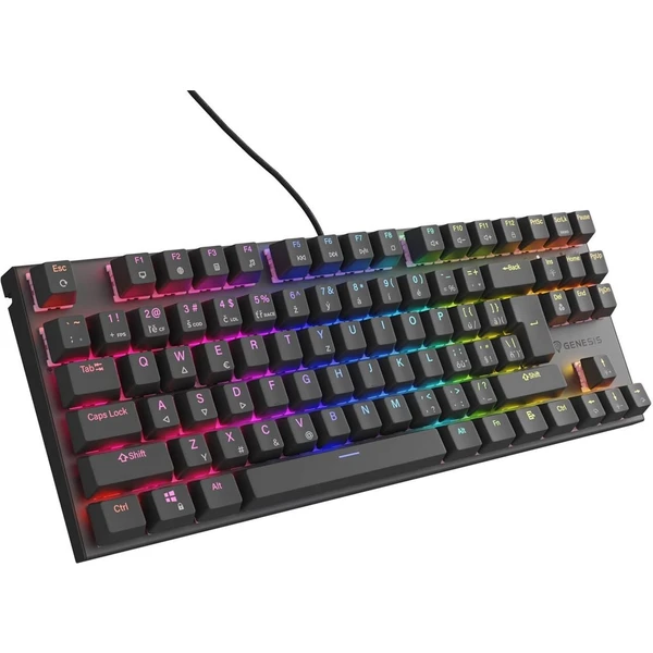 Genesis THOR 303 TKL Outemu Peach silent mechanická klávesnica CZ/SK čierna - Klávesnice - Obrázok V5C6000N01