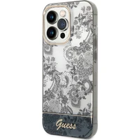 Guess PC/TPU Toile De Jouy kryt iPhone 14 Pro sivý - Puzdra