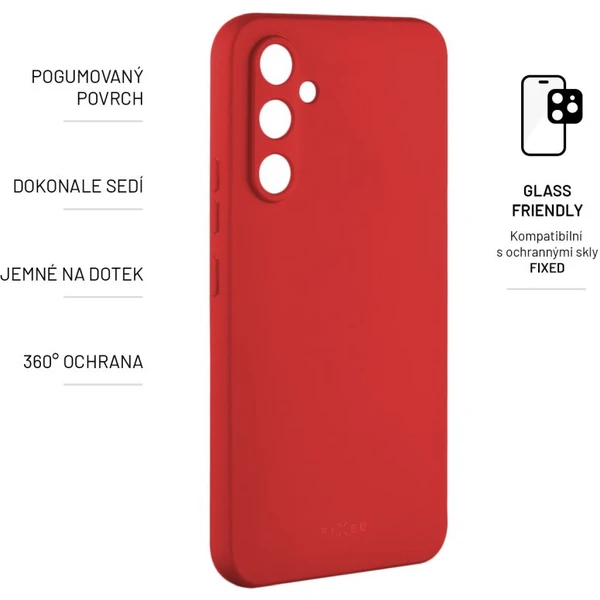 FIXED Story silikónový kryt Samsung Galaxy A54 5G červený - Puzdra - Obrázok V614000601