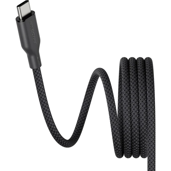 PanzerGlass USB-C/USB-C magnetický napájací kábel 240W 1,5m čierny - Káble a redukcie - Obrázok V63J000K01