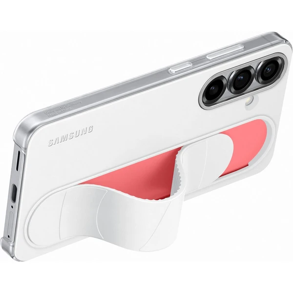 Samsung Standing Grip Case kryt s pútkom Galaxy S25 biely - Puzdra - Obrázok V6CC000J01