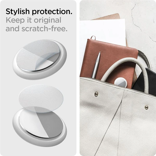 Spigen AirSkin Shield HD 4 Pack ochranná fólia Apple AirTag číra - Ochranné fólie a sklo - Obrázok V75KF00101