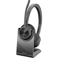Poly Voyager 4320 bezdrôtové slúchadlá + BT700 adaptér + nabíjacia stanica, čierna - Slúchadlá