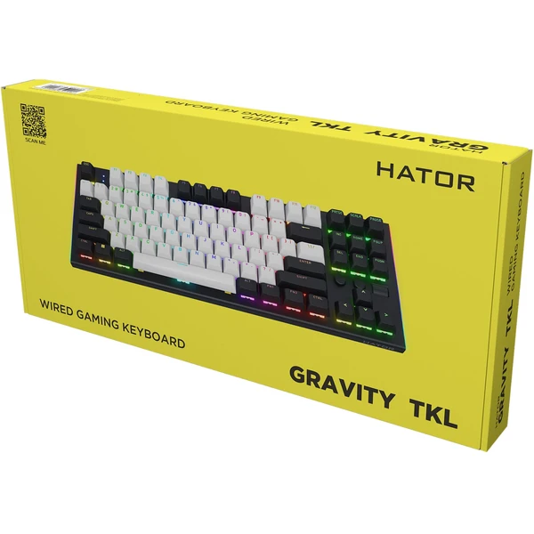 HATOR Gravity TKL herná klávesnica (US) čierna - Klávesnice - Obrázok V7AE000J01
