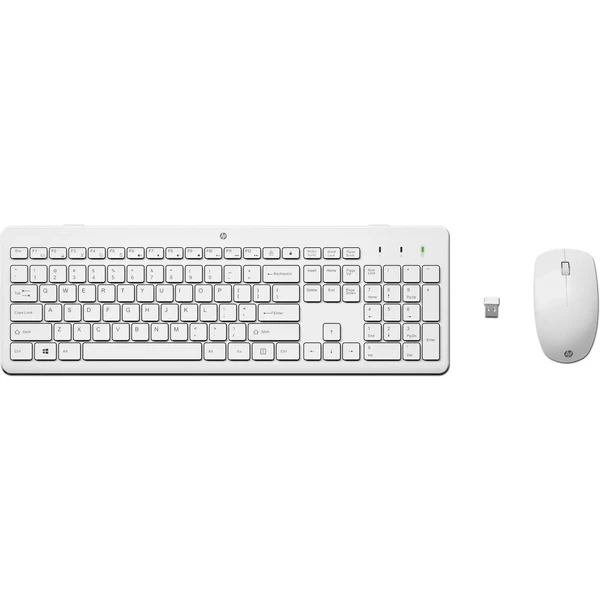 HP 230 Bezdrôtová klávesnica a myš biela - Klávesnicové sety - Hlavný obrázok