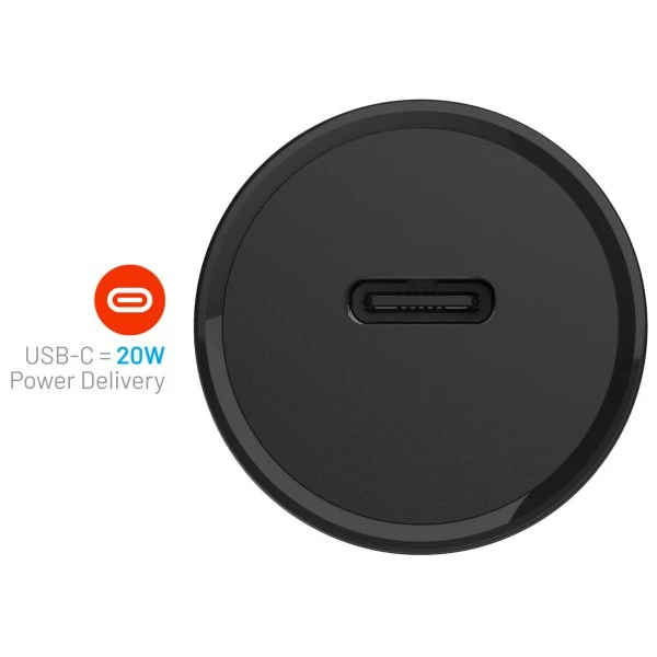 FIXED autonabíjačka s USB-C výstupom a podporou PD, 20W čierna - Nabíjačky - Obrázok V7O2000P01