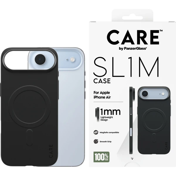 PanzerGlass® CARE SL1M (1mm) MagSafe kryt Apple iPhone Air čierny - Puzdra - Obrázok V7XL000K01