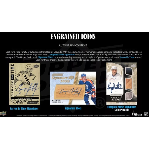 Hokejové karty 2024-25 Upper Deck Engrained Icons Hockey Hobby Box - Hokejové karty - Obrázok V86R000K01