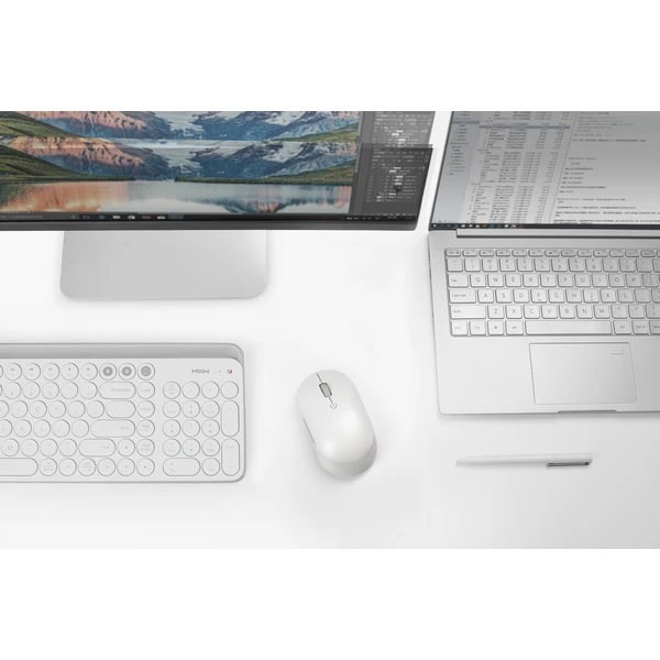 Xiaomi Mi Dual Mode Wireless Mouse Silent Edition biela - Myši - Obrázok V8LK300301
