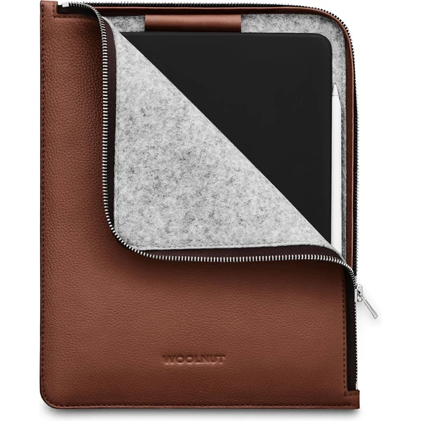 Woolnut Leather Folio kožené puzdro iPad Pro 11"/iPad Air 11" hnedé - Puzdra - Obrázok V8LR100501
