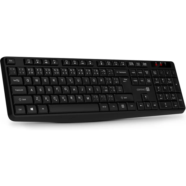 CONNECT IT OfficeBase Wireless Combo bezdrôtová čierna klávesnica + myš - Klávesnicové sety - Obrázok V8N0000P01