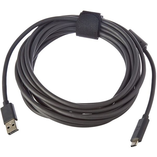 E-shop Logitech MeetUp USB-A/USB-C kábel 5m čierny