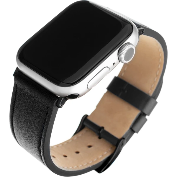 FIXED Leather Strap kožený remienok pre Apple Watch 38/40/41 mm čierny - Remienky - Hlavný obrázok