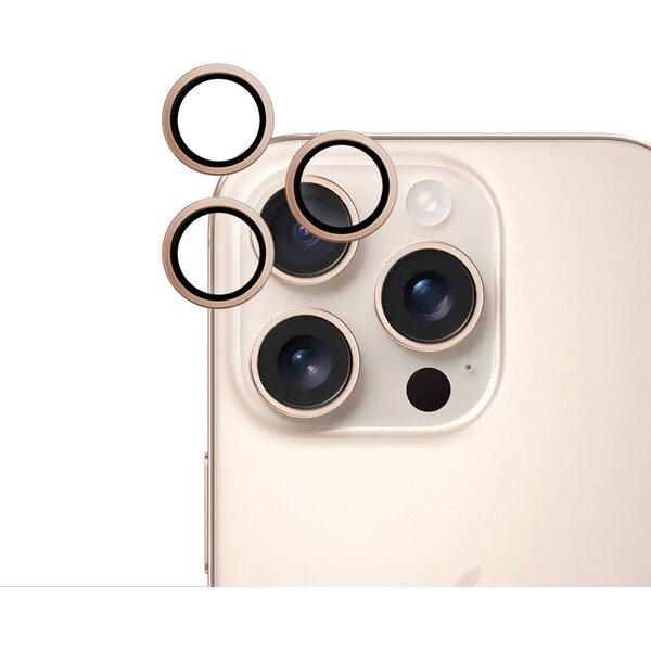 E-shop iWant ochrana šošoviek na kameru Apple iPhone 16 Pro/16 Pro Max púštny titán