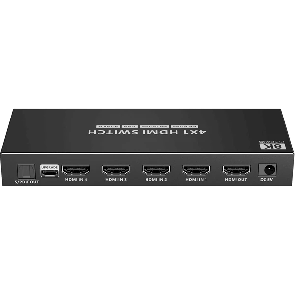 PremiumCord HDMI switch 4:1 s podporou rozlíšenia 8K @ 60Hz, 4K @ 120Hz, 1080P, HDR, s ovládaním tla - Ostatné - Obrázok V9UF000K01