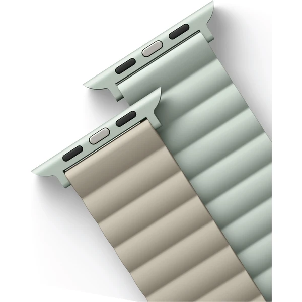 UNIQ Revix obojstranný remienok pre Apple Watch 49/46/45/44/42mm Sage (šedozelený/béžový) - Remienky - Obrázok VA3WF00101