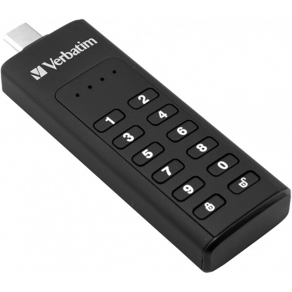 VERBATIM USB C 3.1 Drive 128 GB s klávesnicou