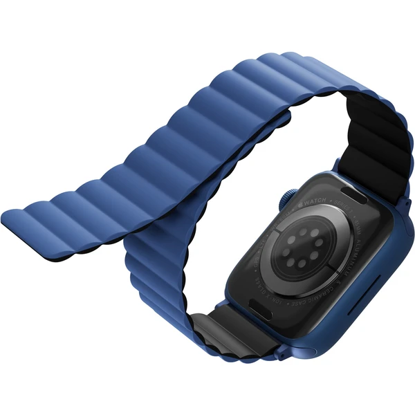 UNIQ Revix obojstranný remienok pre Apple Watch 49/46/45/44/42mm Caspian (modrý/čierny) - Remienky - Obrázok VAHMF00101