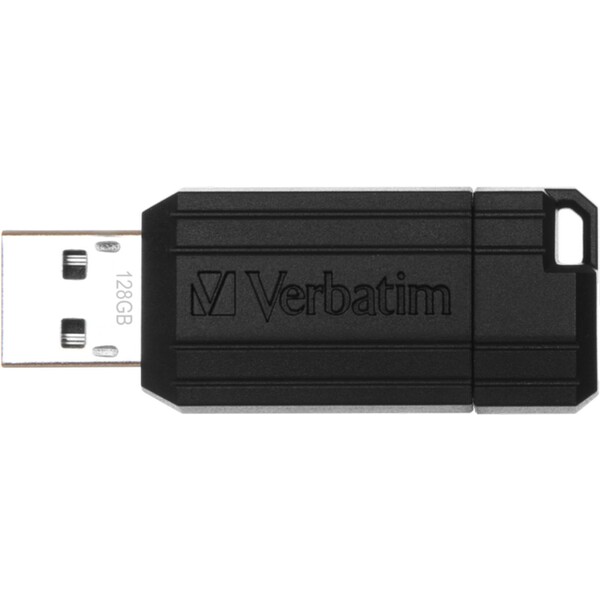 VERBATIM USB Flash Disk Store 'n' Go PinStripe 128GB čierny