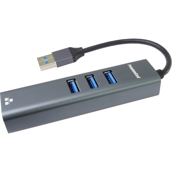 PremiumCord 4v1 USB-A Hub antracitový - USB huby - Obrázok VB8L000K01