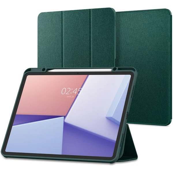 Spigen Urban Fit puzdro iPad Air 13" (2024-2026) polnočne zelené - Puzdra - Hlavný obrázok