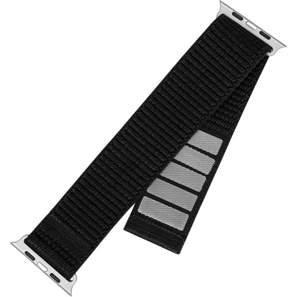 FIXED Nylon Sporty Strap remienok Apple Watch 42/44/45mm, čierny - Remienky - Obrázok VBW4000P01