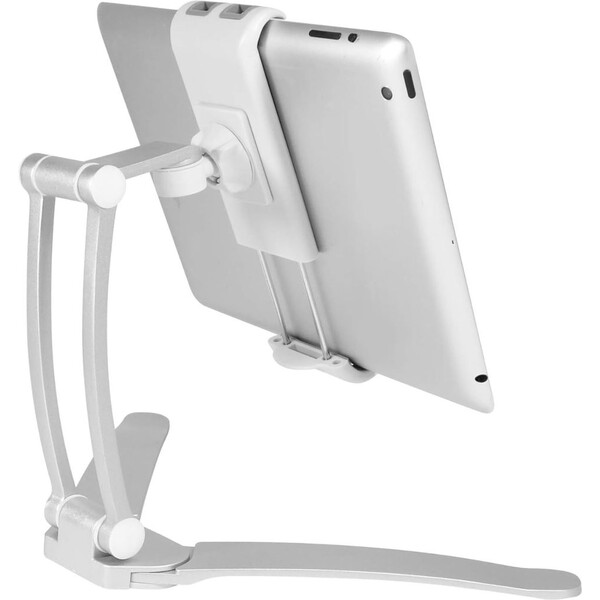 Macally STANDWALLMOUNT nástenný držiak a stojan pre tablety strieborný