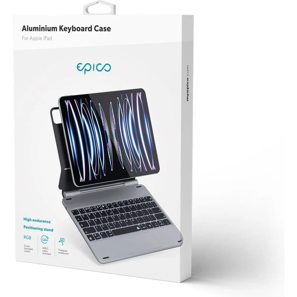 Epico hliníkové púzdro s klávesnicou Apple iPad Air 11" (2024) (qwerty) - Puzdra s klávesnicou - Obrázok VC07G00101
